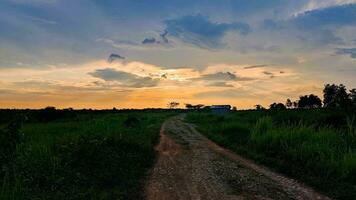 foto hermosa crepúsculo cielo