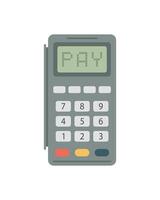 Cash Register vector flat material design isolated on white background.