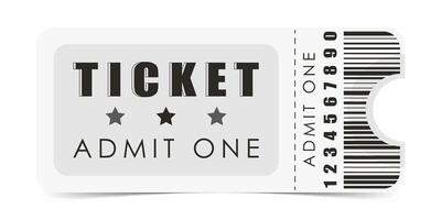 Ticket design. Modern ticket card template. . vector