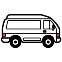 camioneta dibujos animados ai generativo png