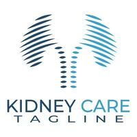 Kidney care and health vector