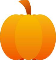 Pumpkin autumn icon vector illustration. Fall season pumpkin icon for harvest and food design. Simple pumpkin for autumn icon, sign, symbol, decoration or halloween. Food harvest in autumn season