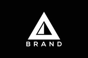 Minimal and abstract triangle vector logo design