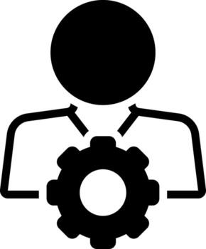 solid icon for competent vector