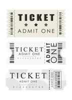 Ticket set. Ready design for your business. Isolated. Vector illustration.