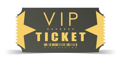 VIP Modern ticket card template. Vector. vector