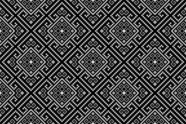 Nature vintages cross stitch traditional ethnic pattern paisley flower Ikat background abstract Aztec African Indonesian Indian seamless pattern for fabric print cloth dress carpet curtains and sarong