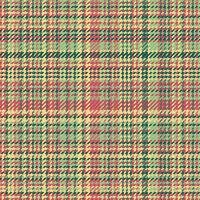 Tartan pattern textile of fabric texture plaid with a vector check seamless background.