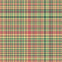 Tartan pattern textile of fabric texture plaid with a vector check seamless background.