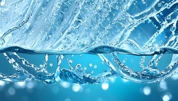 Water concept background fresh clean display water texture details. AI Generative photo