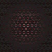 Red gradient triangles pattern on dark black background vector