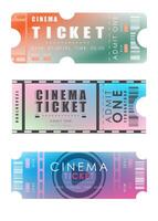 Ticket template set. Pass card design. Isolated. Vector. vector