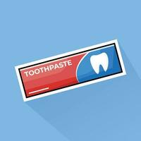 Illustration Vector of Toothpaste Box in Flat Design