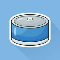 Illustration Vector of Canned Fish in Flat Design