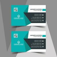 gratis vector impresión Listo corporativo limpiar y elegante negocio tarjeta diseño