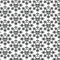 skull seamless pattern isolated on white background vector