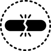 solid icon for break vector