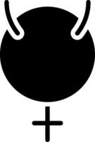 solid icon for mercury vector