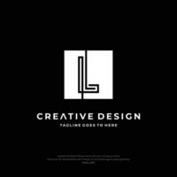 Letter L logo design. Creative Initial letter L logo. Letter H symbol, Letter L business Creative Design vector