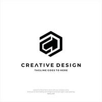 letra C logo icono diseño modelo elementos creativo diseño vector