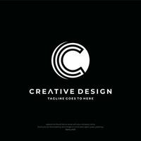 Letter C CC CC  Premium Line Alphabet Monochrome Monogram emblem. Vector graphic design template element. Graphic Symbol for Corporate Business Identity.