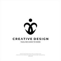 Letter CC logo Design Luxury People Creative Design vector