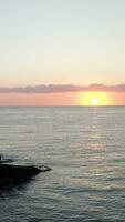 Sunrise at the Ionic sea in Sicily, Italy video