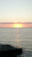 Sunrise at the Ionic sea in Sicily, Italy video