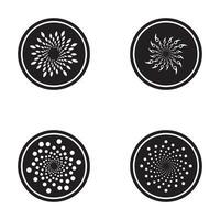 spiral icon vector