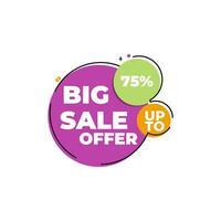 Big Sale up to, discount banner design template, vector illustration