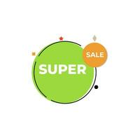 Sale banner template design. Special offer label. Vector illustration.