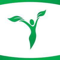 Woman Human Figure Fitness Health Wellness Logo Vector