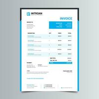 Modern and Corporate Invoice Template vector