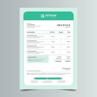 Modern and Corporate Invoice Template vector