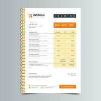 Modern and Corporate Invoice Template vector