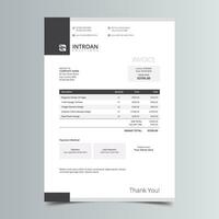 Modern and Corporate Invoice Template vector