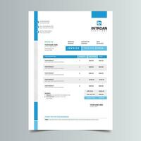 Modern and Corporate Invoice Template vector