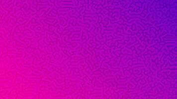 Purple Turing reaction gradient background. Abstract diffusion pattern with chaotic shapes. Vector illustration.
