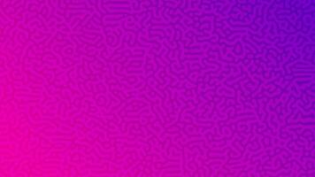 Purple Turing reaction gradient background. Abstract diffusion pattern with chaotic shapes. Vector illustration.