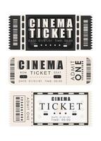 Ticket template set. Pass card design. Isolated on white background. Vector illustration.