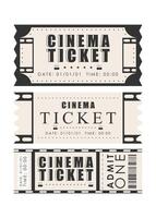 Ticket template set. Pass card design. Isolated. Vector illustration.