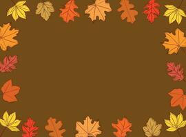 Vector background of autumn foliage. Autumn leaves. Hand drawn autumn wallpaper for cards, flyers, posters, banners, cover design, invitation cards, prints and wall art.