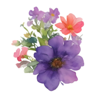 Flower bouquet watercolor png