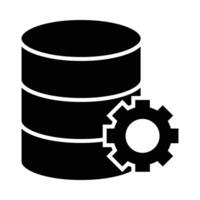 Data Processor Vector Glyph Icon For Personal And Commercial Use