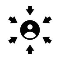 User Centered Design Vector Glyph Icon For Personal And Commercial Use.