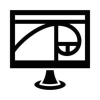 Golden Ratio Vector Glyph Icon For Personal And Commercial Use.