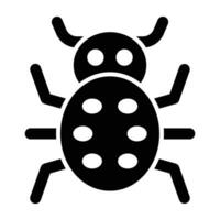 Bug Vector Glyph Icon For Personal And Commercial Use.