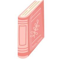 Book to read in flat style. Literature for reading and education. vector