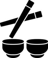 Chopsticks Vector Icon Design