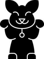 Maneki neko Vector Icon Design